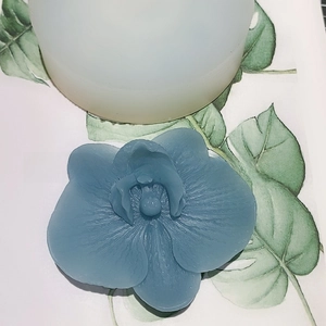Detailed orchid flower silicone mold for DIY aroma stones and handmade crafts