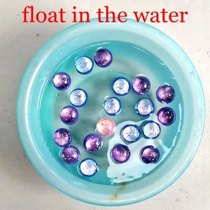 32mm star glitter bouncy balls floating in water for kids vending machine toys