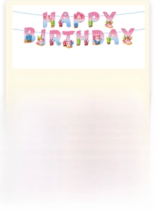Axolotl party set featuring a Happy Birthday banner and pink printed tablecloth details