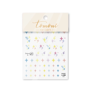 Macaron colored star 5D nail art stickers with ultra-thin adhesive backing