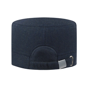 Winter-Flatcap für Herren mit Ohrenschutz und verstellbarer Metallschnalle hinten