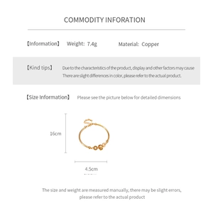 Detail specifications of 18K gold plated bamboo bracelet weighing 7.4g with copper material