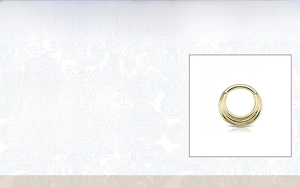Detailed size specifications for 925 silver triple layer cartilage piercing hoop earrings