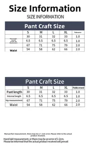 Size chart for seamless ribbed yoga shorts showing waist and hip measurements