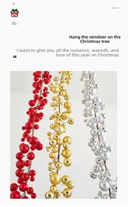 Close-up of red, gold, and silver Christmas ornament balls with matte and glitter finishes