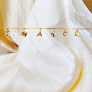 Collana a catena cubana da 2mm in acciaio inossidabile dorato con ciondoli EMANCO.