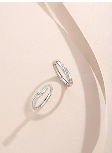 Detailed macro view of S925 sterling silver wheat ear rings with zircon stones