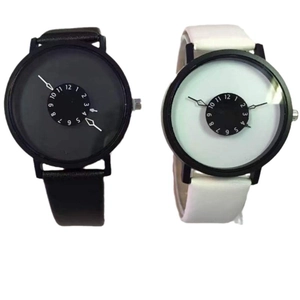 Minimalist quartz wristwatches featuring unique rotating numbered dials and matte cases