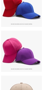Detail of breathable laser-cut ventilation holes on a quick-dry sports baseball cap
