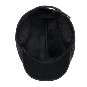 Casquette d'hiver pour homme avec doublure polaire épaisse et protection d'oreilles