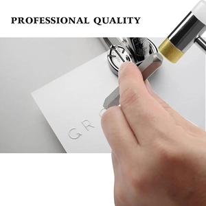 Professional 36-piece metal stamping kit with steel punches and brass hammer for DIY jewelry