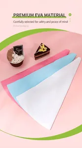 Three-color EVA pastry bags set in pink blue and white for cake decorating tools