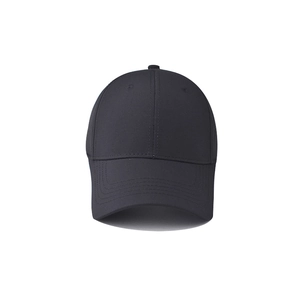 Berretto da baseball nero classico impermeabile con design a 6 pannelli e visiera curva sport