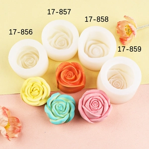 3D Rose Flower Silicone Mold For Cake Decorating Candle Making Soap Crafting DIY Fondant Peony Shape Heat Resistant