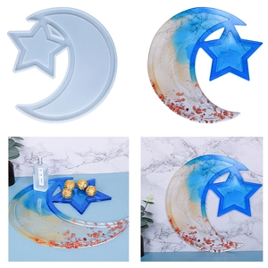 Star Moon Tray Silicone Mold For DIY Resin Casting Epoxy Jewelry Storage Plate Handmade Craft Making Flexible Durable