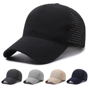 Unisex Quick-Drying Laser Perforated Baseball Cap Breathable Nylon Sport Sun Hat Adjustable Outdoor Running Golf Peaked Hat