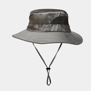 Outdoor Bucket Hat Breathable Mesh Ripstop Polyester Sun Protection Wide Brim Fishing Hiking Boonie Cap For Men Women