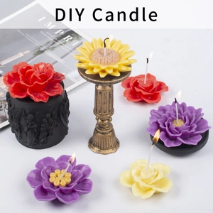 Realistische Blumen Silikonformen Für Kerzen Seifenherstellung Rose Lotus Pfingstrose Lebensmittelecht DIY Basteln