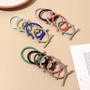 Braided Elastic Hair Ties Fabric Ponytail Holders Knotted Bands High Elasticity Minimalist Fashion Accessories Women
