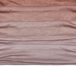 Detailed close-up showing the soft pleated texture of the pink mesh gradient fabric