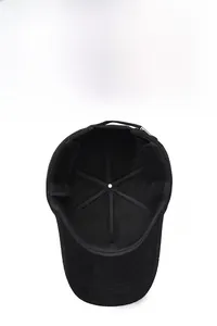 Detailed interior of winter baseball cap with thick wool lining and fold-down ear flaps
