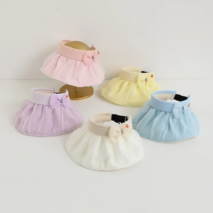 Kids breathable mesh sun hat with bow and shell brim in multiple pastel colors
