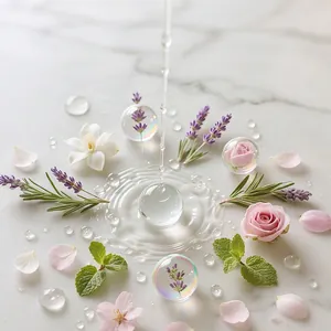 Water-soluble aromatherapy oil with lavender and rose extracts for humidifier