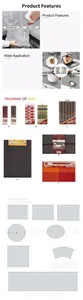 Comprehensive size reference and shape guide for heat resistant bohemian placemats.