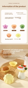 Food-grade silicone cake mold set with star, heart and flower shapes for safe baking