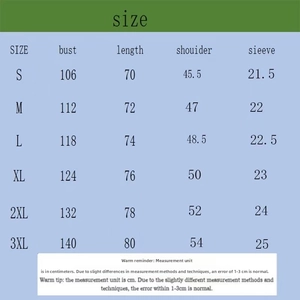 Detailed size chart for men's polo shirt showing bust and length in centimeters
