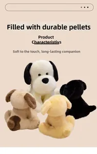 Cani di peluche golden retriever in vari colori con base appesantita stabile