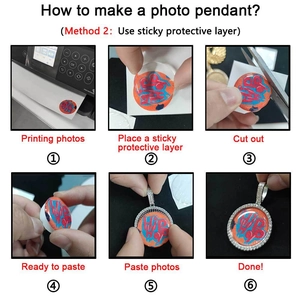 Step-by-step tutorial for DIY Hip Hop photo pendant with micro-set zircon details