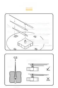 Detailed installation guide for quartz clock movement set with metal hands and shaft