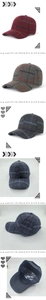 Detailed grid patterns and sturdy wool structure of autumn winter checkered baseball caps