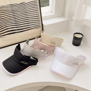 Quick-dry breathable open top sun visors for marathon running in five various colors