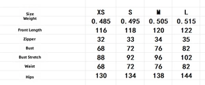 Size chart for sweet floral camisole dress showing length, bust, and waist measurements