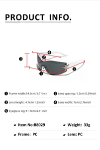 Detailed technical diagram showing Y2K rimless star sunglasses frame dimensions and weight