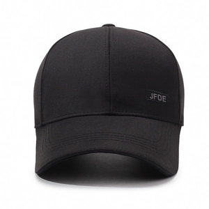 Casquette de baseball noire minimaliste avec broderie JFDE pour protection solaire