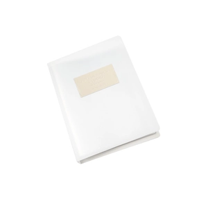 White nail sticker storage album with Joyful Nails Studio label on a clean white background
