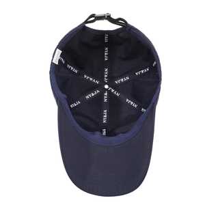 Navy blue quick-dry baseball cap featuring NY&JA inner lining and adjustable back buckle