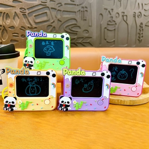 Kleurrijke cartoon panda mini graffiti tekenbord sleutelhangers en tas bedeltjes cadeau