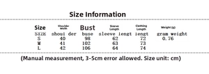 Detailed size chart for the leopard print velvet blazer including bust and sleeve measurements