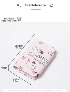 Spécifications de taille détaillées pour porte-cartes avec mesures précises