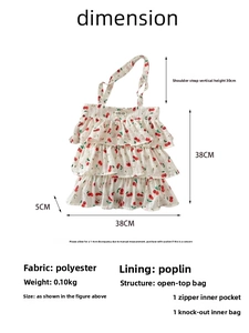 Detaillierte Größentabelle mit Maßen, Materialangaben und Innentaschen der Stofftasche