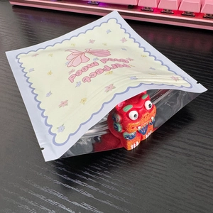 Cute floral pattern aluminum foil ziplock bag for candy and stationery packaging