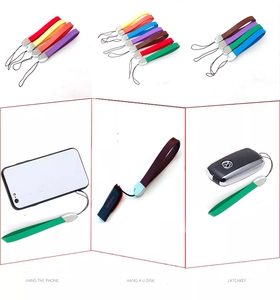 Cordini colorati in silicone per telefoni e chiavi con diverse opzioni vivaci