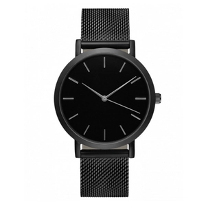 Montre Femme Quartz Élégante Bracelet Maille Acier Inoxydable Milanais Indices Barre Mode Décontractée Ronde