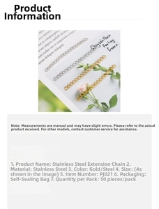Detailed view of gold and steel stainless steel extender chains for DIY jewelry making