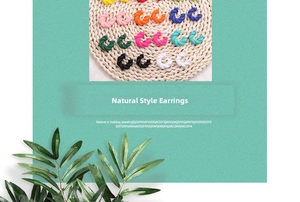 Macro view of textured twist hoop earrings in nine various vibrant matte colors