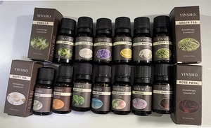 Set aus 10ml Aroma-ätherischen Ölen mit verschiedenen Düften wie Vanille und Lavendel